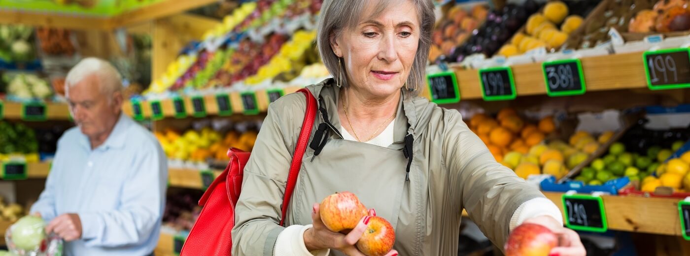 Photo of woman grocery shopping