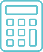 Artwork of hand-held calculator.