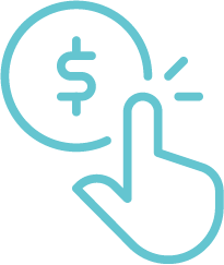 icon art indicates the act of making online payment