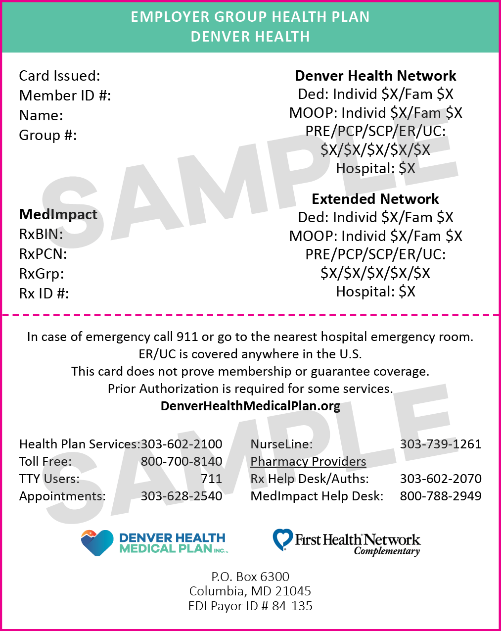 DHHA Member ID Card Image