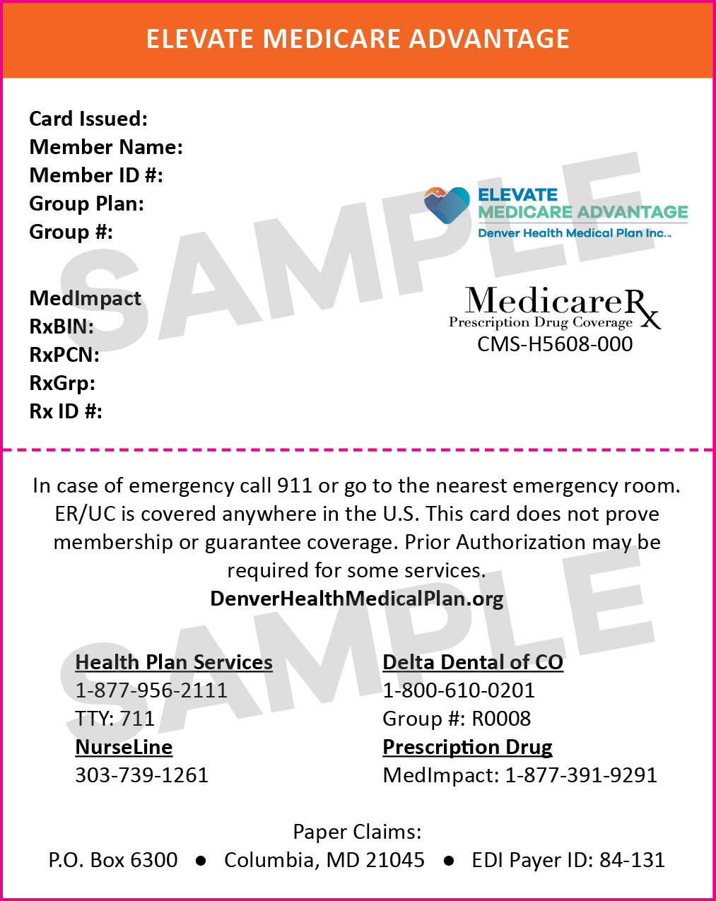 Medicaid Choice Member ID Card