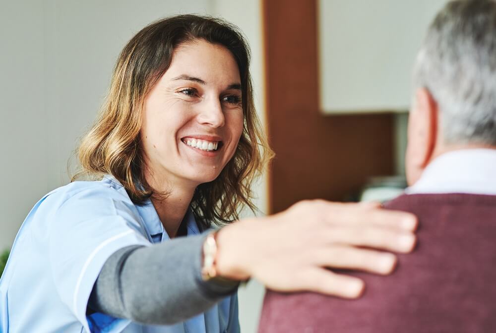 Photo of provider at inpatient therapy center.