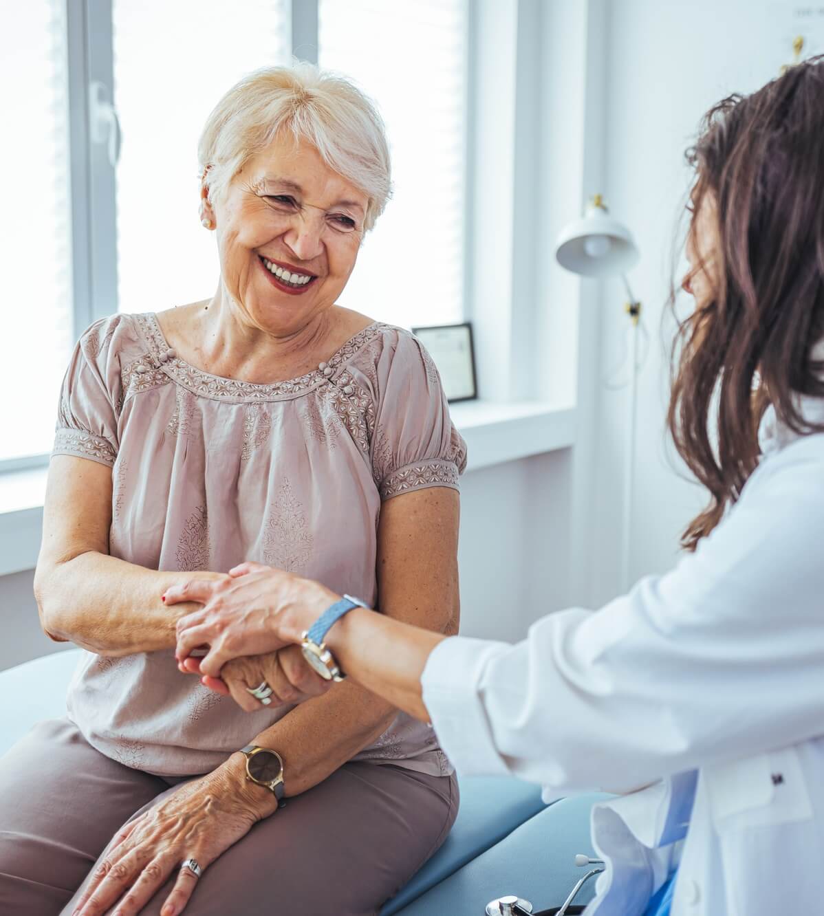 Senior woman at doctor appointment