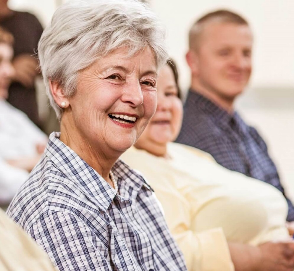 Photo of woman attending a DHMP coffee talk.