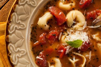 Vegetable Soup With Tortellini