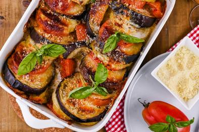 Healthy Eggplant Parmesan