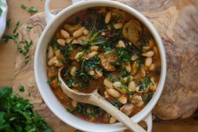 Bean and Chicken Sausage Stew