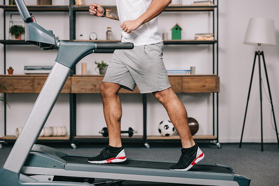 Guy on a treadmill