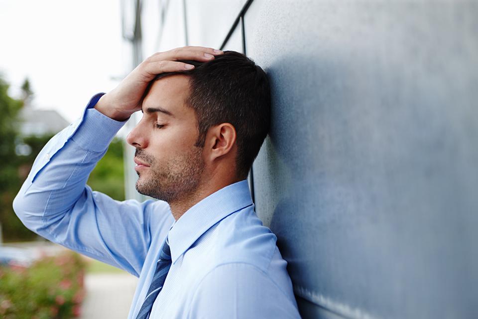 Man stressed out