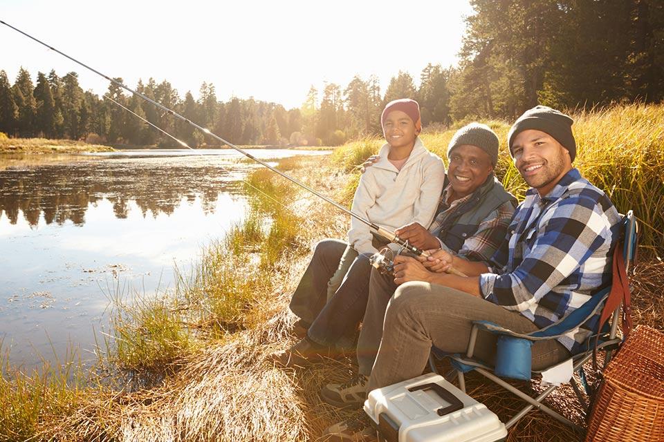 Family fishing