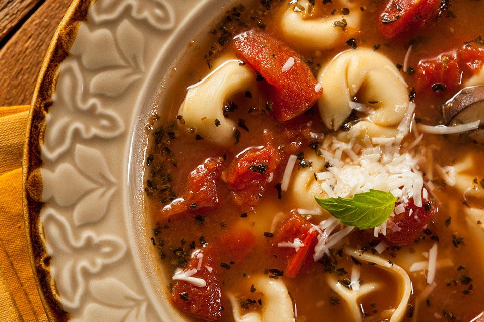 Vegetable Soup With Tortellini