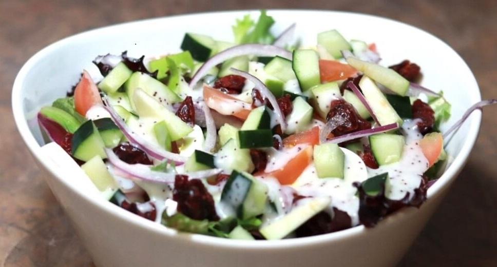 Apple Cranberry Salad in a bowl.